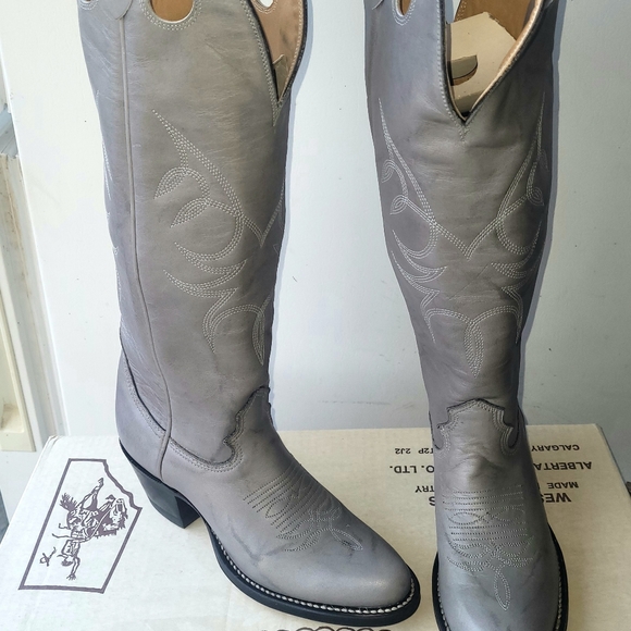 NEW Leather Cowboy Boots - Picture 1 of 2